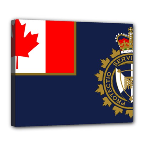 Flag Of Canada Border Services Agency Deluxe Canvas 24  X 20  (stretched) by abbeyz71