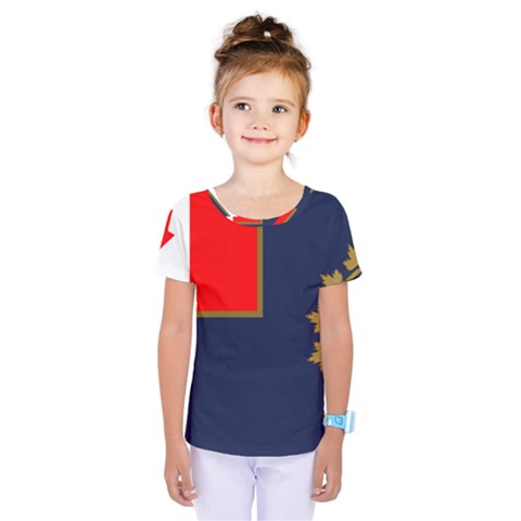 Flag Of Canada Border Services Agency Kids  One Piece Tee by abbeyz71