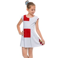 Flag Of Canadian Armed Forces Kids Cap Sleeve Dress by abbeyz71