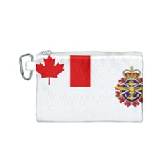 Flag Of Canadian Armed Forces Canvas Cosmetic Bag (small) by abbeyz71