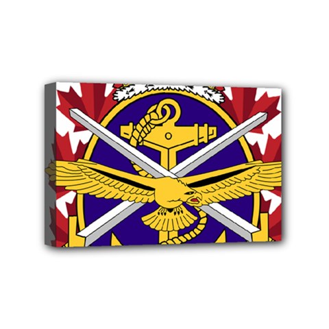 Badge Of Canadian Armed Forces Mini Canvas 6  X 4  (stretched) by abbeyz71