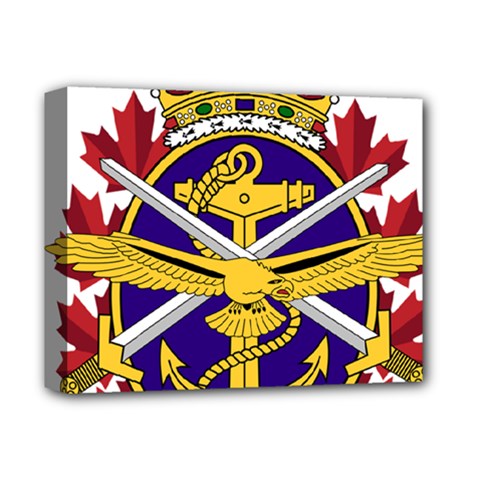 Badge Of Canadian Armed Forces Deluxe Canvas 14  X 11  (stretched) by abbeyz71