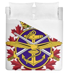 Badge Of Canadian Armed Forces Duvet Cover (queen Size) by abbeyz71