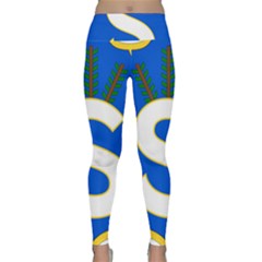 Badge Of The Finnish Civil Guard Lightweight Velour Classic Yoga Leggings by abbeyz71