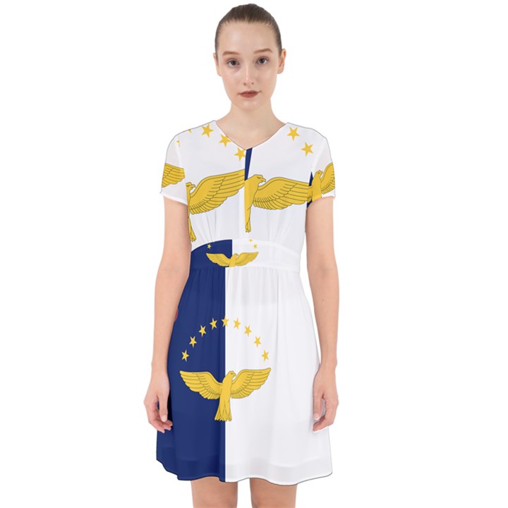 Flag of Azores Adorable in Chiffon Dress