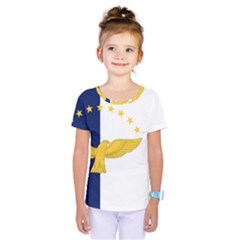 Flag Of Azores Kids  One Piece Tee