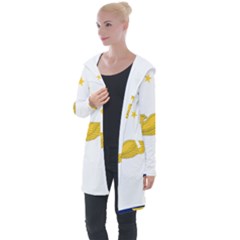 Flag Of Azores Longline Hooded Cardigan