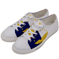 Flag Of Azores Women s Low Top Canvas Sneakers by abbeyz71