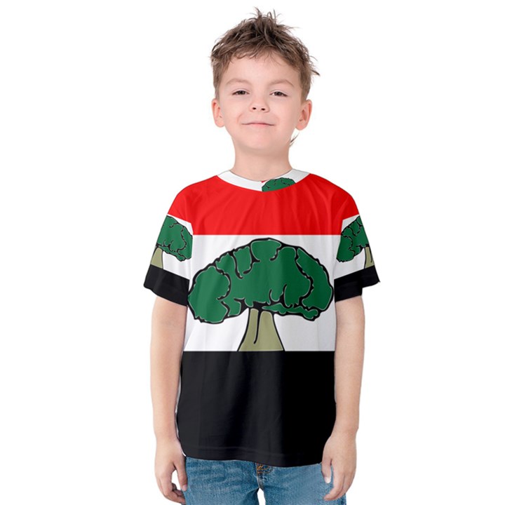 Flag of Oromia Region Kids  Cotton Tee