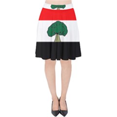 Flag Of Oromia Region Velvet High Waist Skirt by abbeyz71