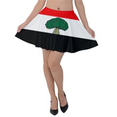 Flag Of Oromia Region Velvet Skater Skirt by abbeyz71