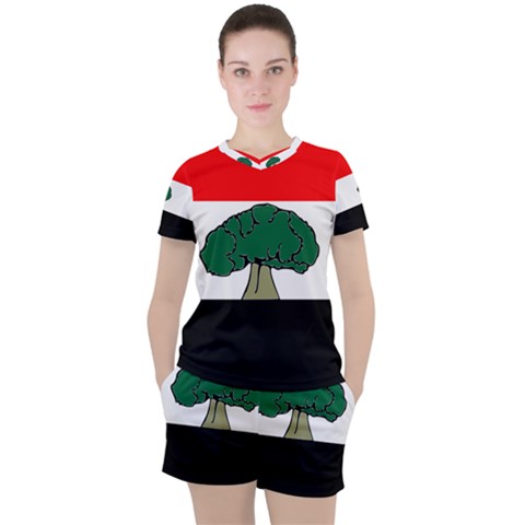 Flag Of Oromia Region Women s Tee And Shorts Set by abbeyz71