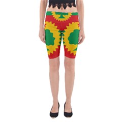 Flag Of Oromo Liberation Front Yoga Cropped Leggings by abbeyz71