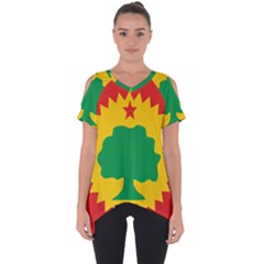 Flag Of Oromo Liberation Front Cut Out Side Drop Tee by abbeyz71