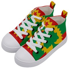 Flag Of Oromo Liberation Front Kid s Mid-top Canvas Sneakers by abbeyz71