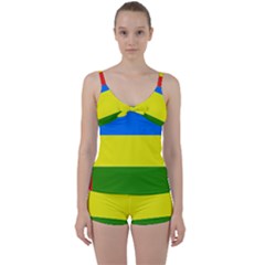 Flag of Beja Congress Tie Front Two Piece Tankini