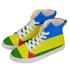 Flag of Beja Congress Men s Hi-Top Skate Sneakers