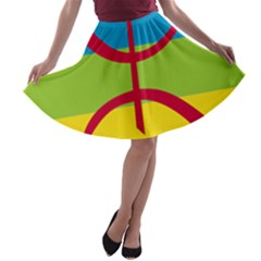 Berber Ethnic Flag A-line Skater Skirt by abbeyz71