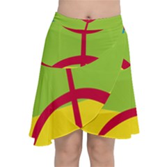 Berber Ethnic Flag Chiffon Wrap Front Skirt by abbeyz71