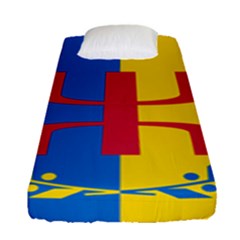 Flag Of Kabylie Region Fitted Sheet (single Size) by abbeyz71