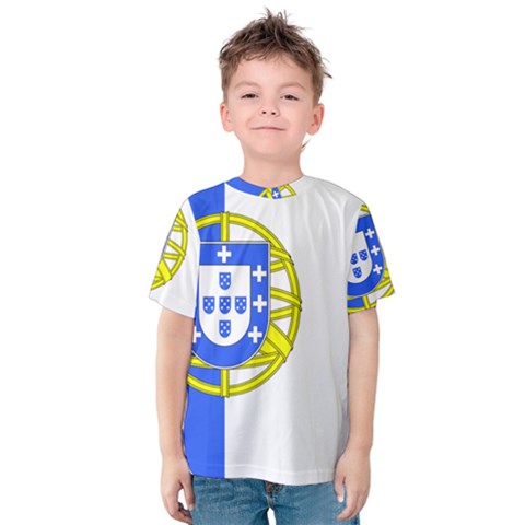 Proposed Flag Of Portugalicia Kids  Cotton Tee by abbeyz71