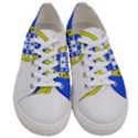 Proposed Flag of Portugalicia Women s Low Top Canvas Sneakers View1