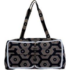 Black Bee Hive Texture Multi Function Bag