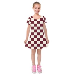 Pattern Background Texture Kids  Short Sleeve Velvet Dress by Sapixe