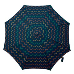 Pattern Zig Zag Colorful Zigzag Hook Handle Umbrellas (medium)