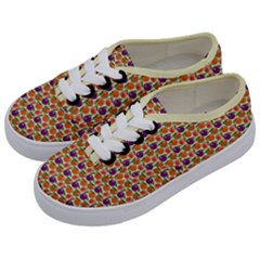 Fruit Tree Salad Pattern Kids  Classic Low Top Sneakers by emilyzragz