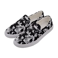 Noise Texture Graphics Generated Women s Canvas Slip Ons