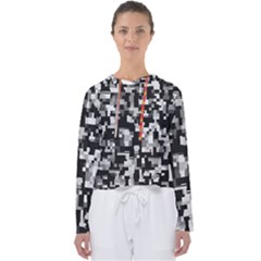 Noise Texture Graphics Generated Women s Slouchy Sweat