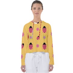 Ladybug Seamlessly Pattern Women s Slouchy Sweat