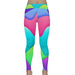 Lines Curves Colors Geometric Lines Classic Yoga Leggings