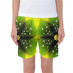 Christmas Flower Nature Plant Women s Basketball Shorts