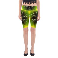 Christmas Flower Nature Plant Yoga Cropped Leggings by Sapixe