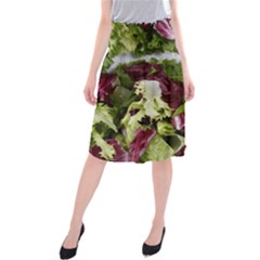 Salad Lettuce Vegetable Midi Beach Skirt