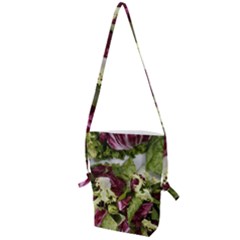 Salad Lettuce Vegetable Folding Shoulder Bag by Sapixe