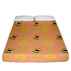 Bee A Bug Nature Wallpaper Fitted Sheet (california King Size)