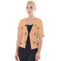 Bee A Bug Nature Wallpaper Cropped Button Cardigan View1