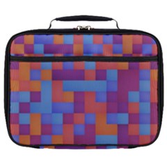 Squares Background Geometric Modern Full Print Lunch Bag by Sapixe