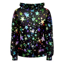 Christmas Star Gloss Lights Light Women s Pullover Hoodie by Sapixe