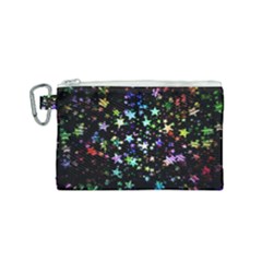 Christmas Star Gloss Lights Light Canvas Cosmetic Bag (small)