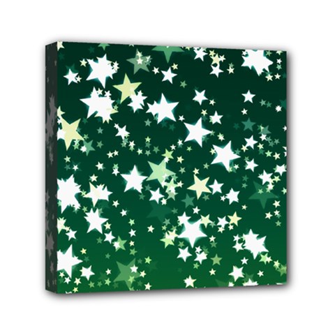 Christmas Star Advent Background Mini Canvas 6  X 6  (stretched) by Sapixe