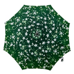 Christmas Star Advent Background Hook Handle Umbrellas (large)