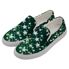 Christmas Star Advent Background Men s Canvas Slip Ons