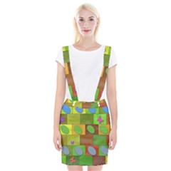 Easter Egg Happy Easter Colorful Braces Suspender Skirt