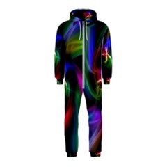 Abstract Art Color Design Lines Hooded Jumpsuit (kids)