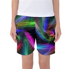 Abstract Art Color Design Lines Women s Basketball Shorts