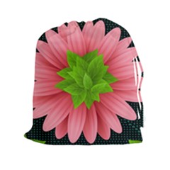 Plant Flower Flowers Design Leaves Drawstring Pouch (xxl)